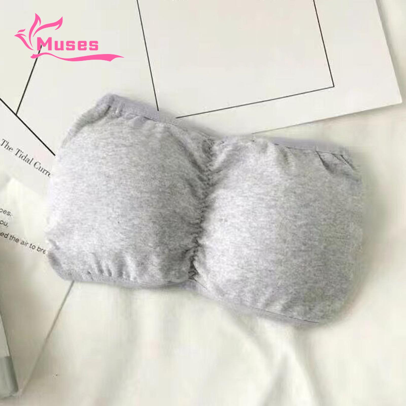 Muses Mall Cross Back Top Comfortable Seamless Strapless Push Up Bandeau Tube Top Bra for Women Anti-slip Anti-exposure Solid Color Underwear. 