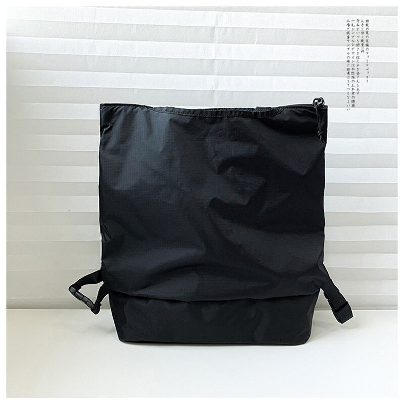 【ZIME】Leacat Backpack Men Women Commuter Handbag Solid Color Shoulder bag Tote Bag Large Capacity Anti splash Nylon Backpack. 
