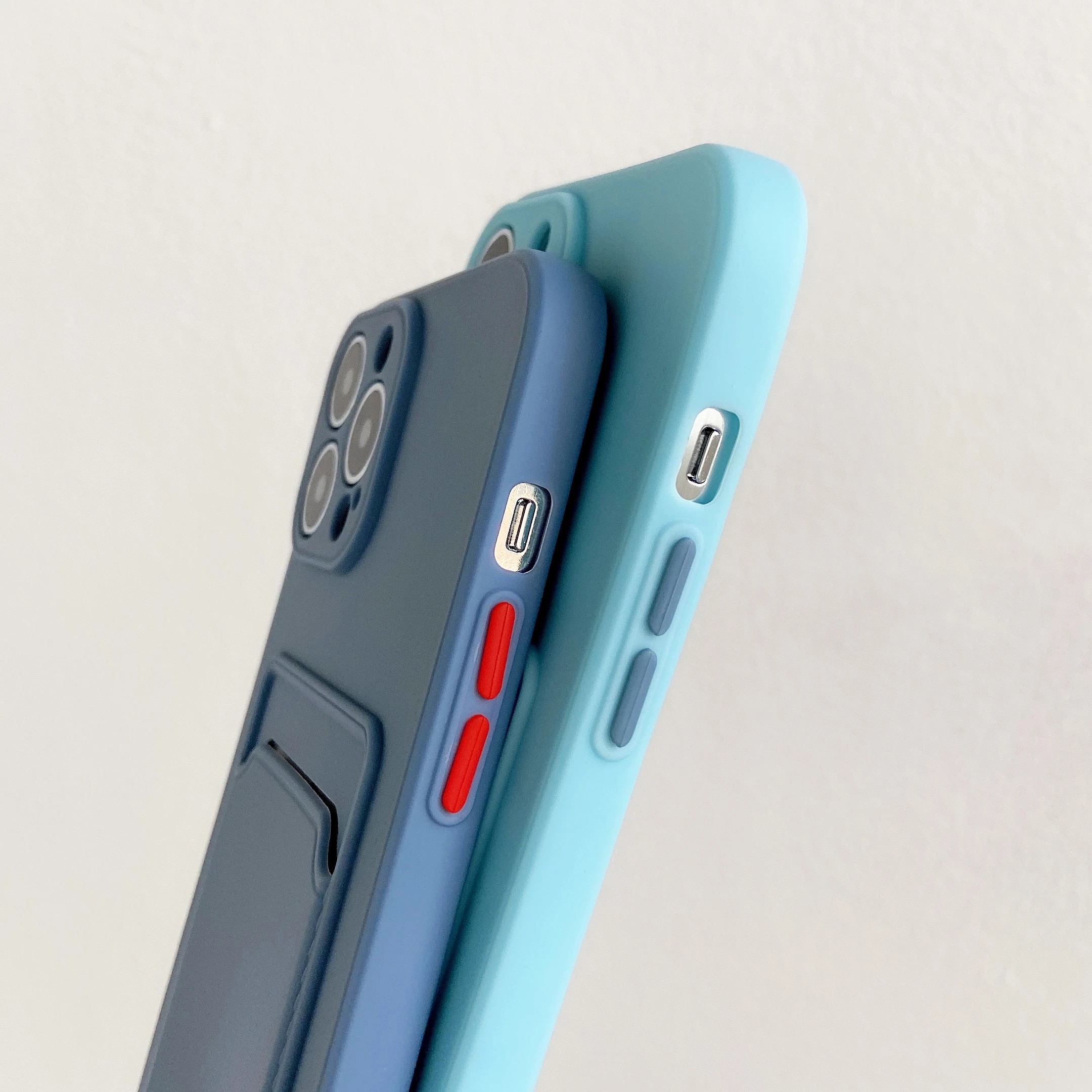 【ThinkWay】Luxury Card Holder Phone Case for iPhone 13 12 Pro Mini 11 XS Max XR 6 6S 7 8 Plus TPU Wal Soft Back Cover Shockproof Coque. 