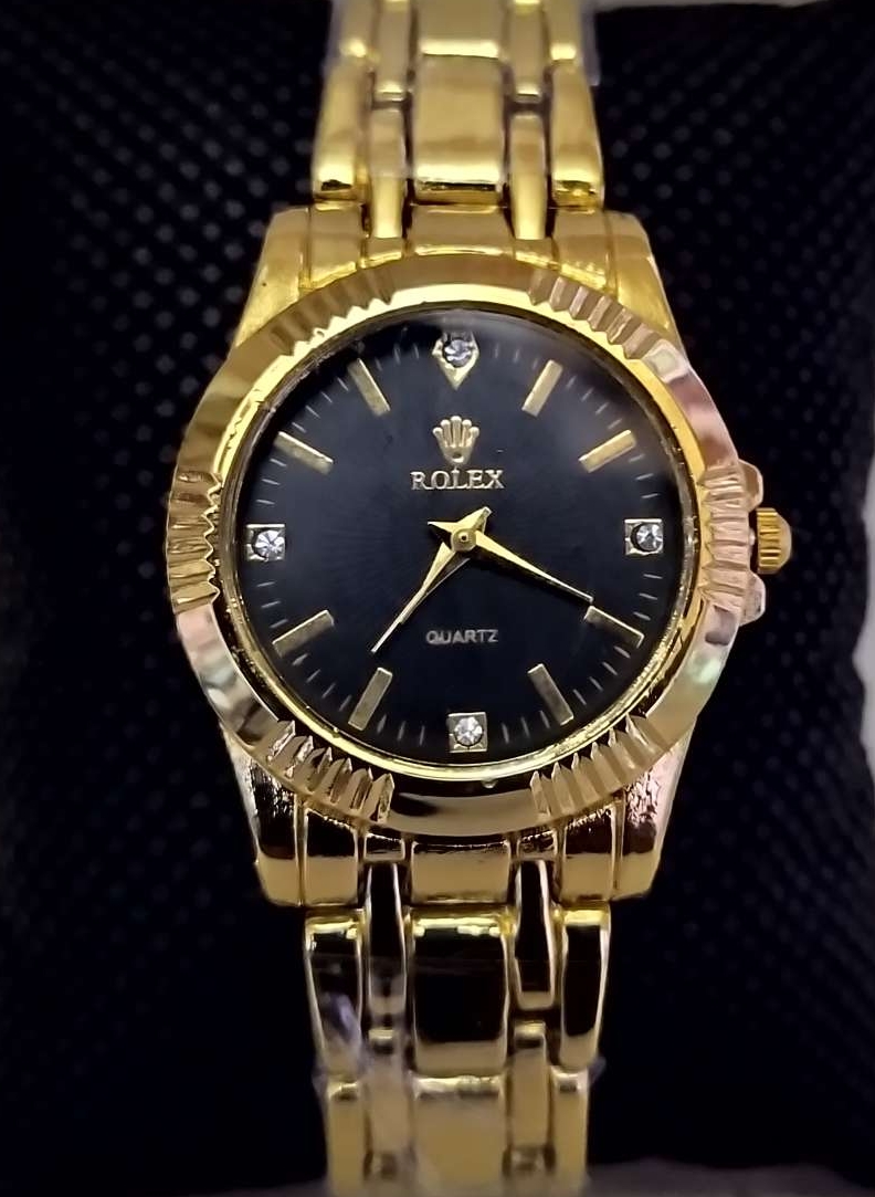 Rolex Quartz Women's Black Dial's Watch 