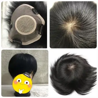 Human Hair Wig Toupee For Men With Hair Loss Most Realistic Scalp