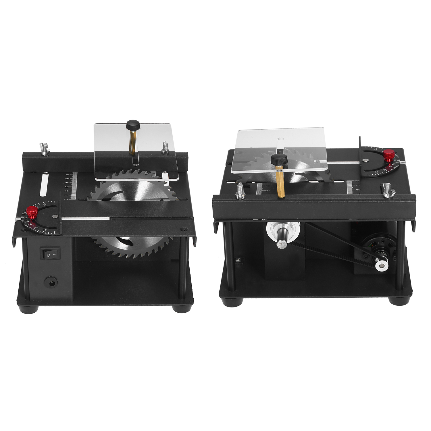 KOGEEK Multi-Functional Table Saw Mini Desktop Saw Cutter Electric Cutting Machine Saw Blade Grinding Wheel Adjustable-Speed Angle Adjustment 35MM Cutting Depth Wood Plastic Acrylic Cutting EU. 