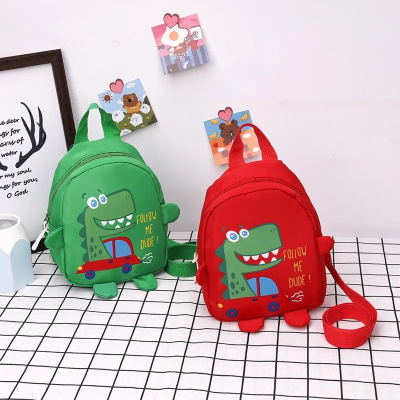Children Cute Cartoon Dinosaur School Bags Anti-lost Backpacks Toddler Rucksack Kindergarten Schoolbag with Anti Loss Rope. 