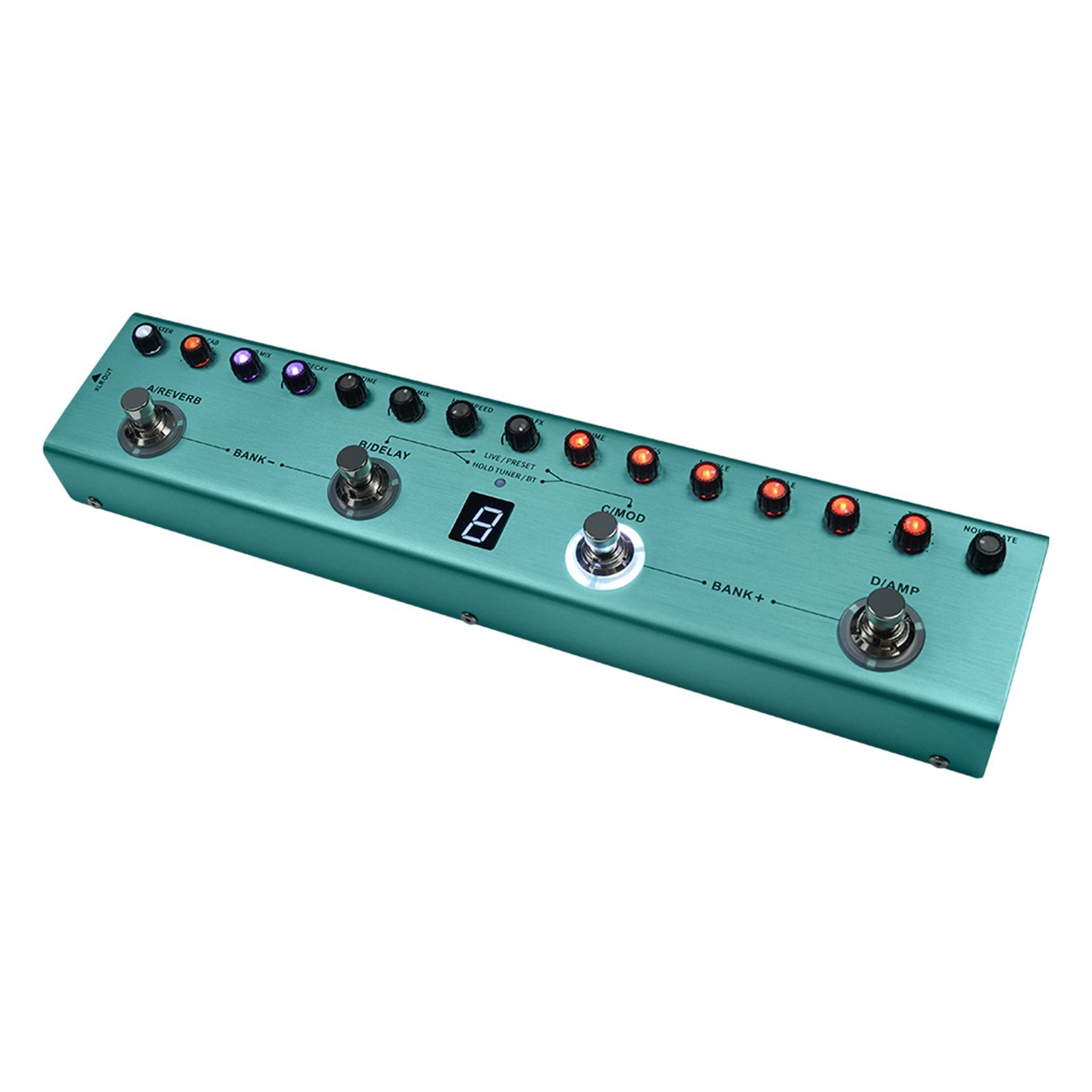 M-VAVE TANK-G Guitar Multi Effects Pedal 3 Band Equalizers XLR Balanced Output 3 Delays 3 Reverbs Guitar Effects Pedal. 