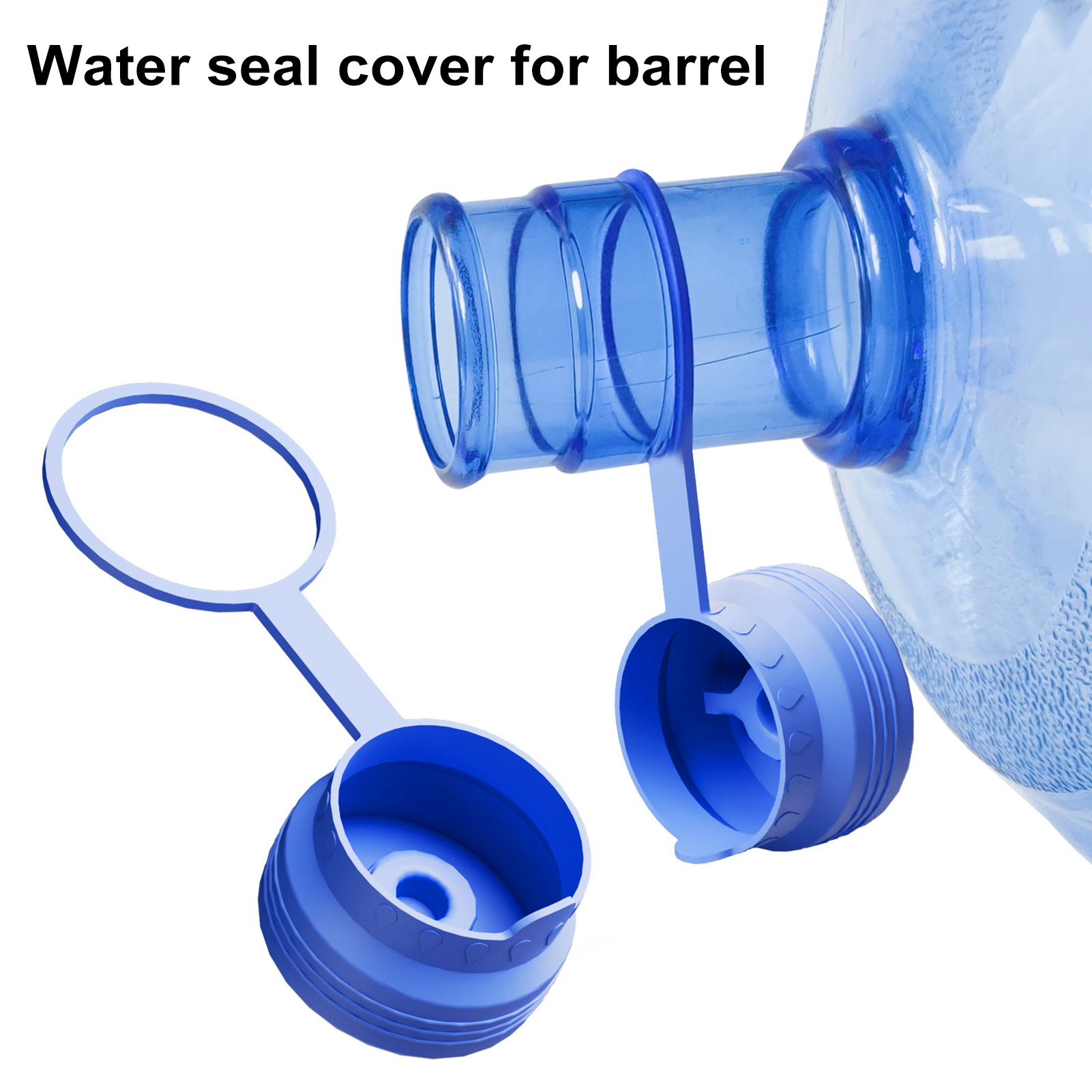 Certiou Sil Bucket Lid 5 Gallon Water Jug Cap Sil Lid Leak Proof Reusable Replacement Cap for Bottled Water Dispenser 55mm No Spill Seal Set of 1/2/3/4 Pcs 5-gallon Water Bottle Lid. 