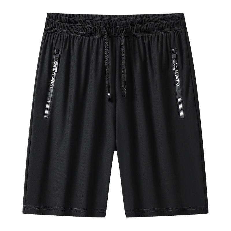 Thin Ice Silk Shorts Men's Summer Loose Large Size Quick-Drying Five-Point Casual Stretch Sports Pirate Shorts Men's Air Conditioning Pants. 