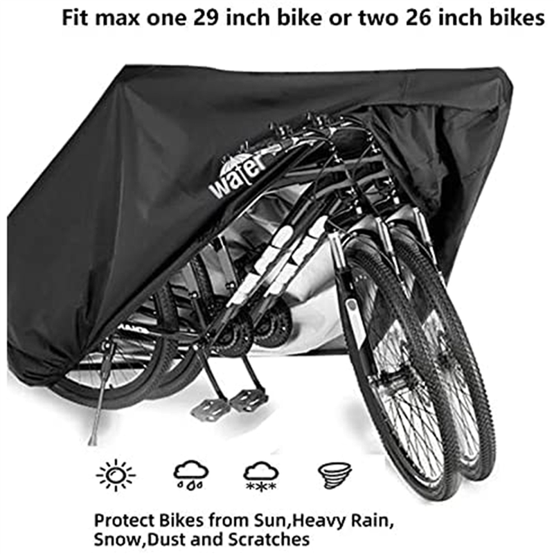 4X Bike Cover for or Bikes, 210T Waterproof Outdoor Bicycle