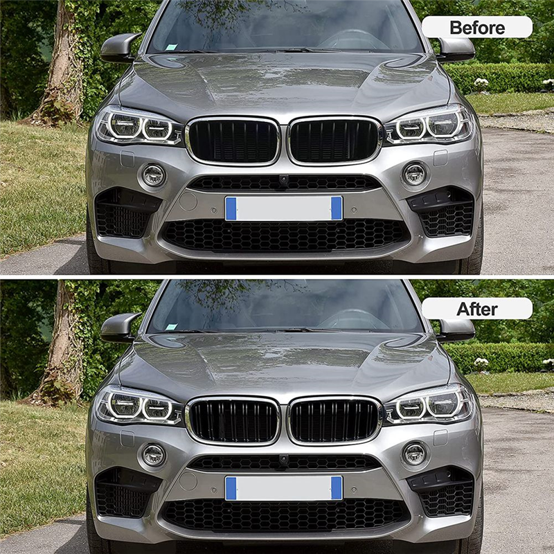 Front Bumper Kidney Grille Grill Cover Replacement for BMW X5 F15 X6 F16 X5M F85 X6M F86 2014-2019. 