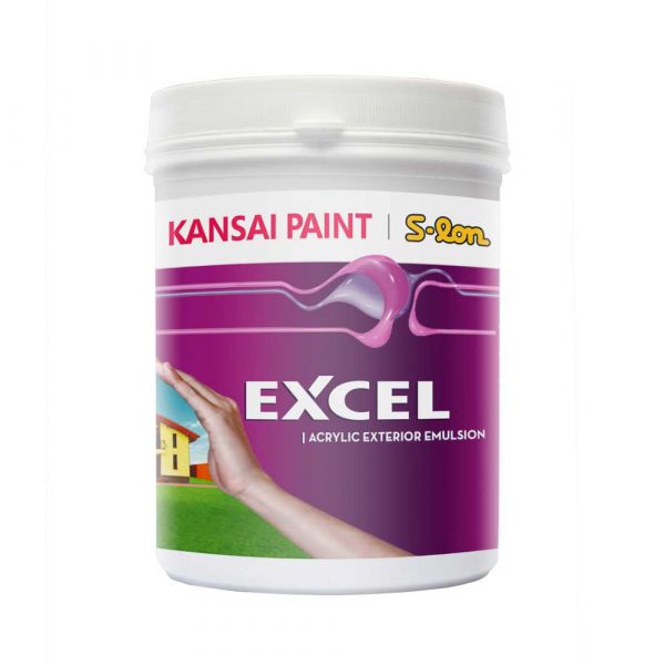 Kansai S-lon EXCEL Acrylic Exterior Emulsion Brillant White. 