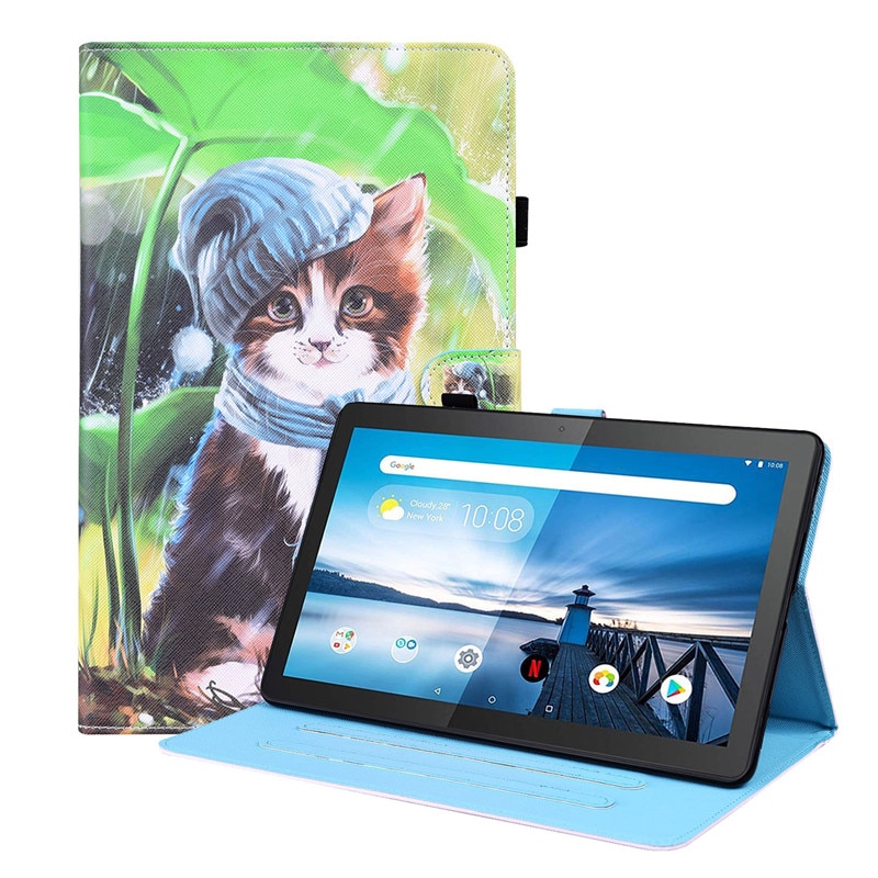 Case for Lenovo Tab M10 10.1 inch TB X505F X505X X505L X605L Cute Cat Panda Painted Tablet Cover for Funda Lenova Tab M10 Case. 