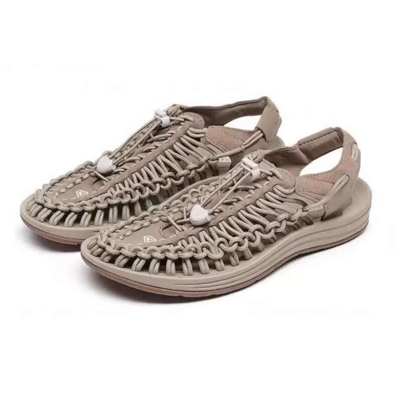 Knitted Trendy Suitable For Men's Women's Hiking Shoes, Breathable And Wear-resistant, River Tracing Woven Beach_voghion.com