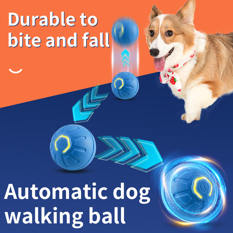 Kebidumei Smart Ball Dog Toy Pet Smart Self Rolling Electric Ball Toy USB Charging Interactive Pet Exercise Toy for Kittens Puppies. 