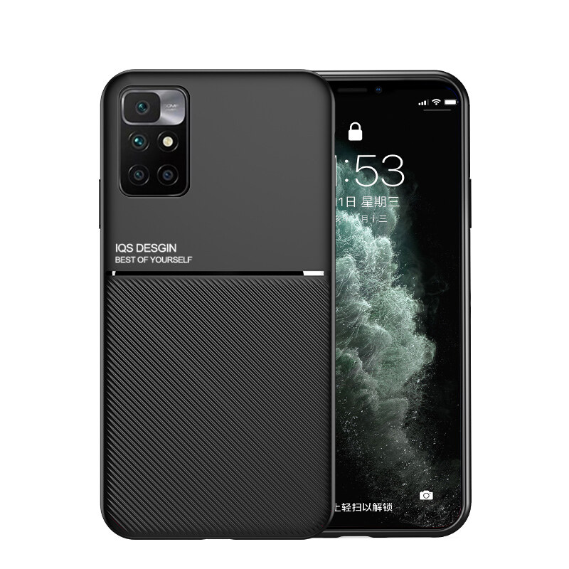 Case For Xiaomi Redmi 10 2022 / Redmi 10 Prime Casing Anti-fall Soft Non-slip Silicone Grain Back Cover. 