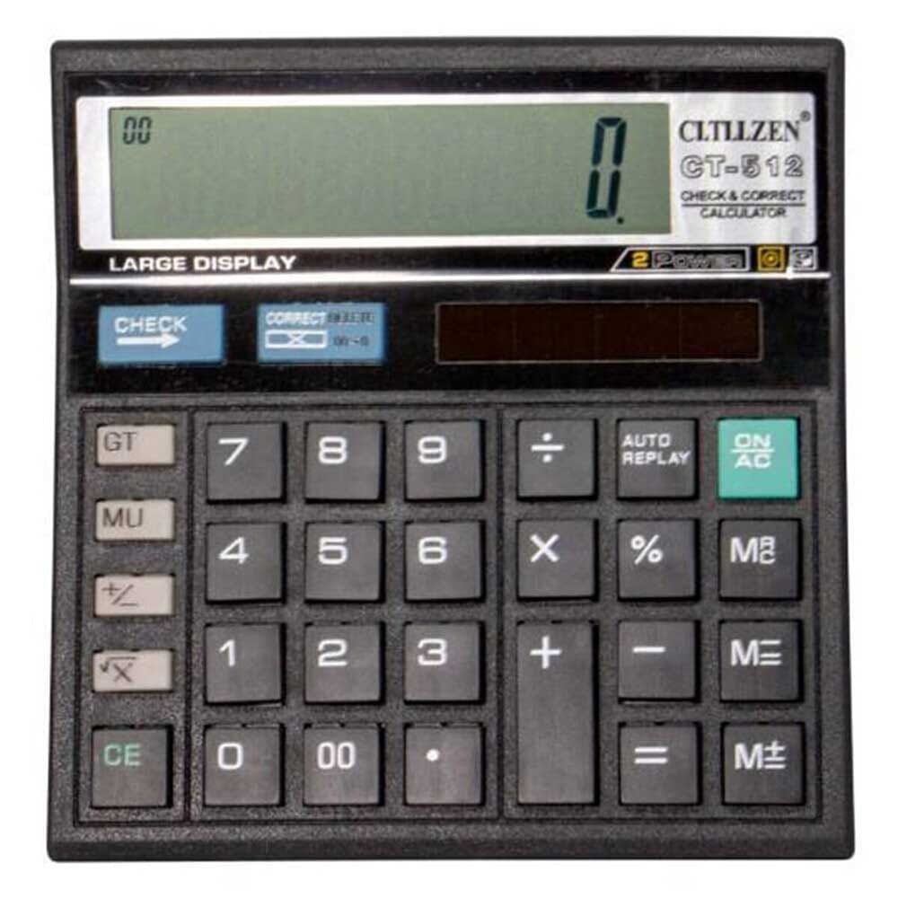 12 Digits Calculator - Solar Power (Citizen - chinese)