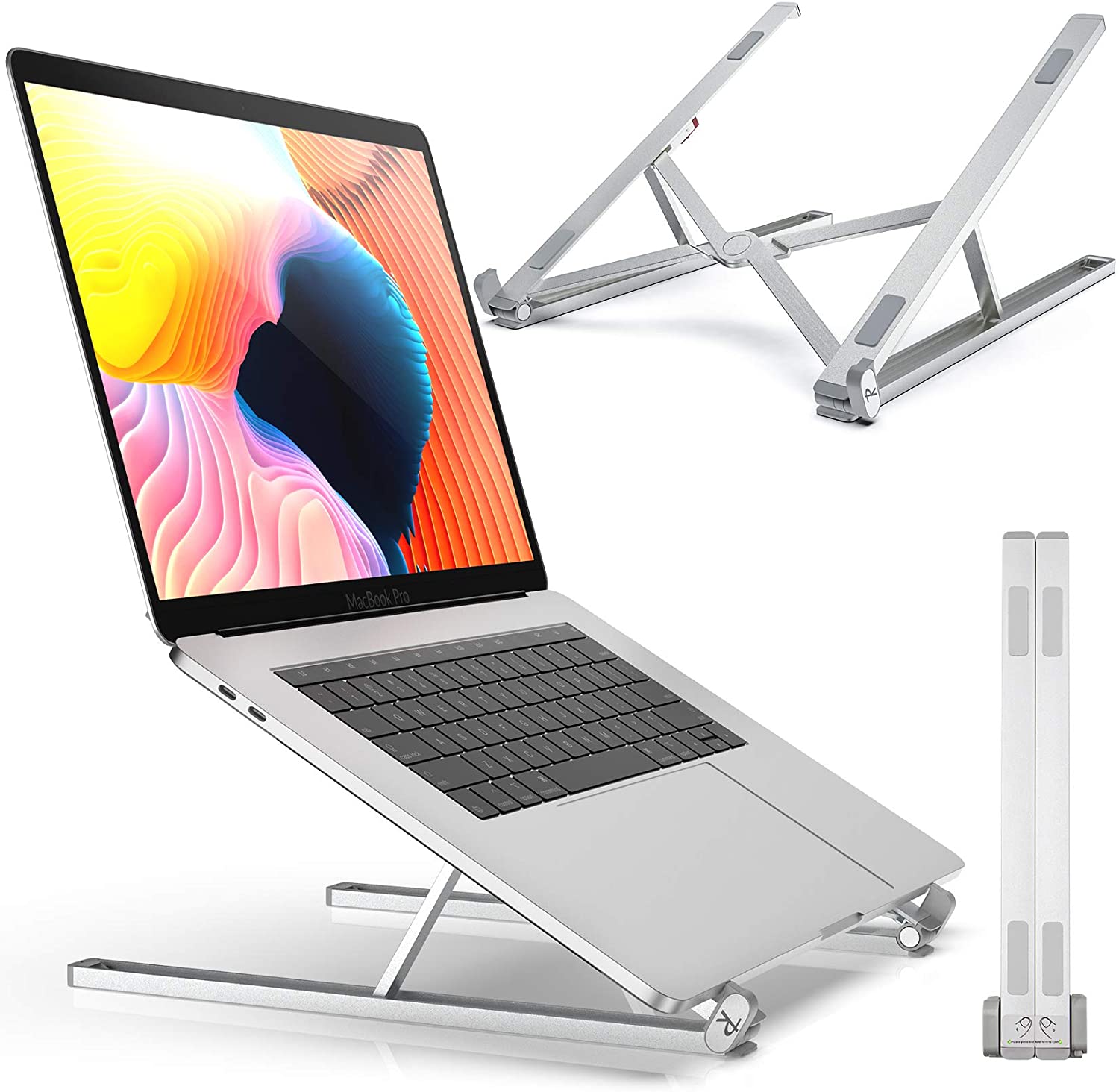 Aluminum Alloy Adjustable Multi-Angel Laptop Stand Z21 | Daraz.lk