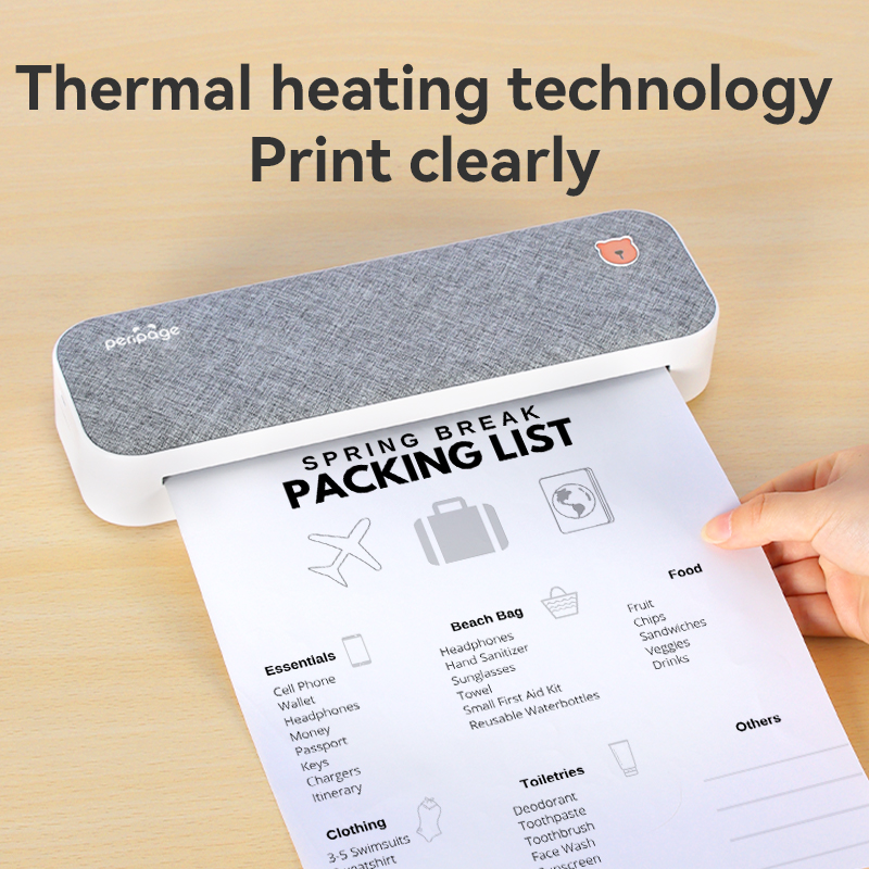 PeriPage Thermal Paper Folded A4 210mm 65gsm for A40 Thermal Printer Fax Machine 3 Years Long Lasting Quick Dry Writing Type. 