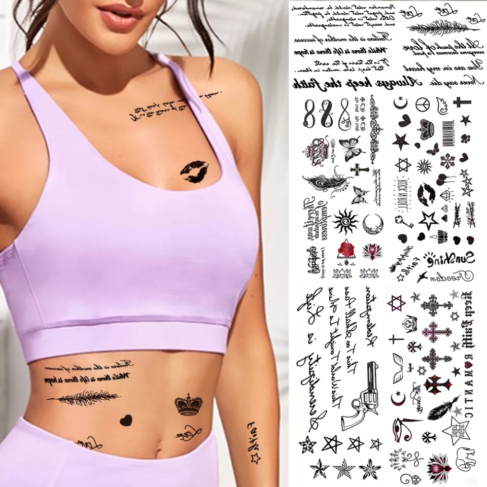 Waterproof Temporary Tattoos Card Ladies And Gents Tattoo Stickers For Girls And Boys. 