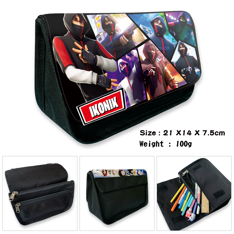 2023 Battle Royale Pencil Case for Boys Fortnite Game Large Capacity Pen Bag Student School Supplies Kids Gift. 