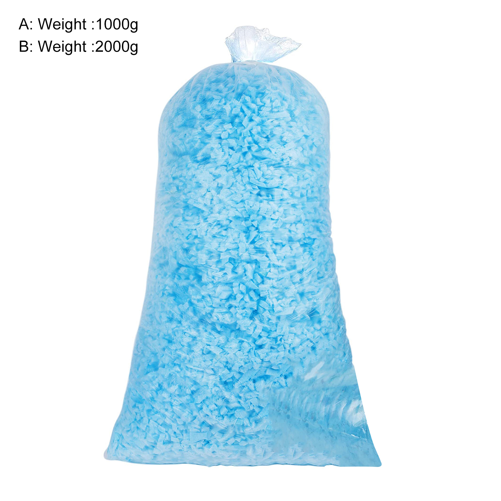 Shredded Sponge Pillow Premium Shredded Memory Foam Filling Soft Breathable Bean Bag Filler for Comfort Ideal for Couch Cushions Dog Beds Chairs Crafts 1/2kg Pillow with Temperature-regulating. 