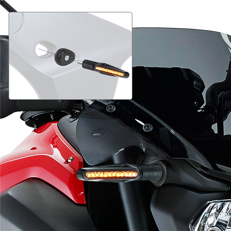 KVSERT 8 Stück für FZ1 FZ6 FZ8 FZ16 XJ6 XSR 700 XSR 900 MT-09 900-09 Blinker Blinker Adapter Abstandshalter