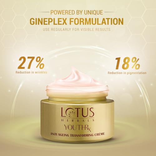 Lotus Herbals Youth Rx Anti-Aging Skin Care Range Lotus Herbals Youth Rx Anti-Aging Transforming Cream Spf 25, Pa +++- 50G, As Shown Picture (Lhr419050)(FROM INDIA). 