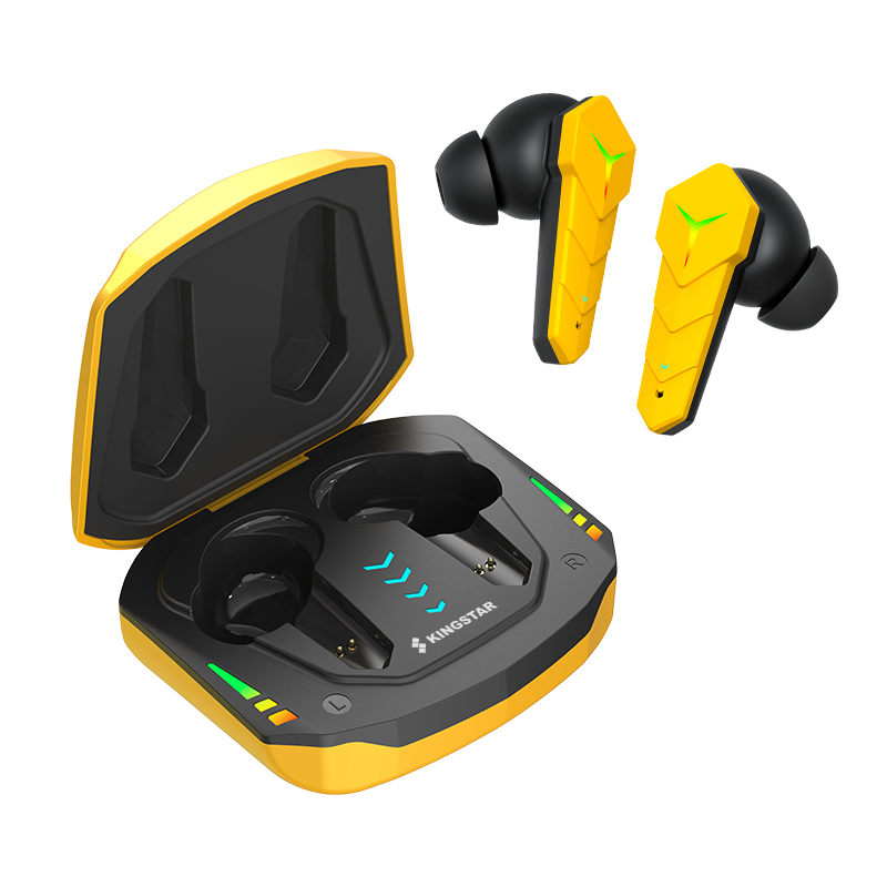 Kingstar RGB Gaming Earbuds Low Latency TWS Bluetooth Headset with Mic. 