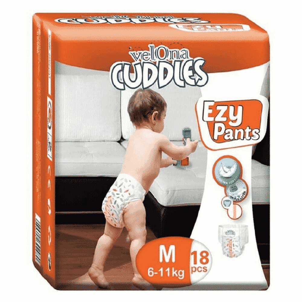 Velona Cuddles Ezy Pants Disposable Baby Diapers Medium (6kg to