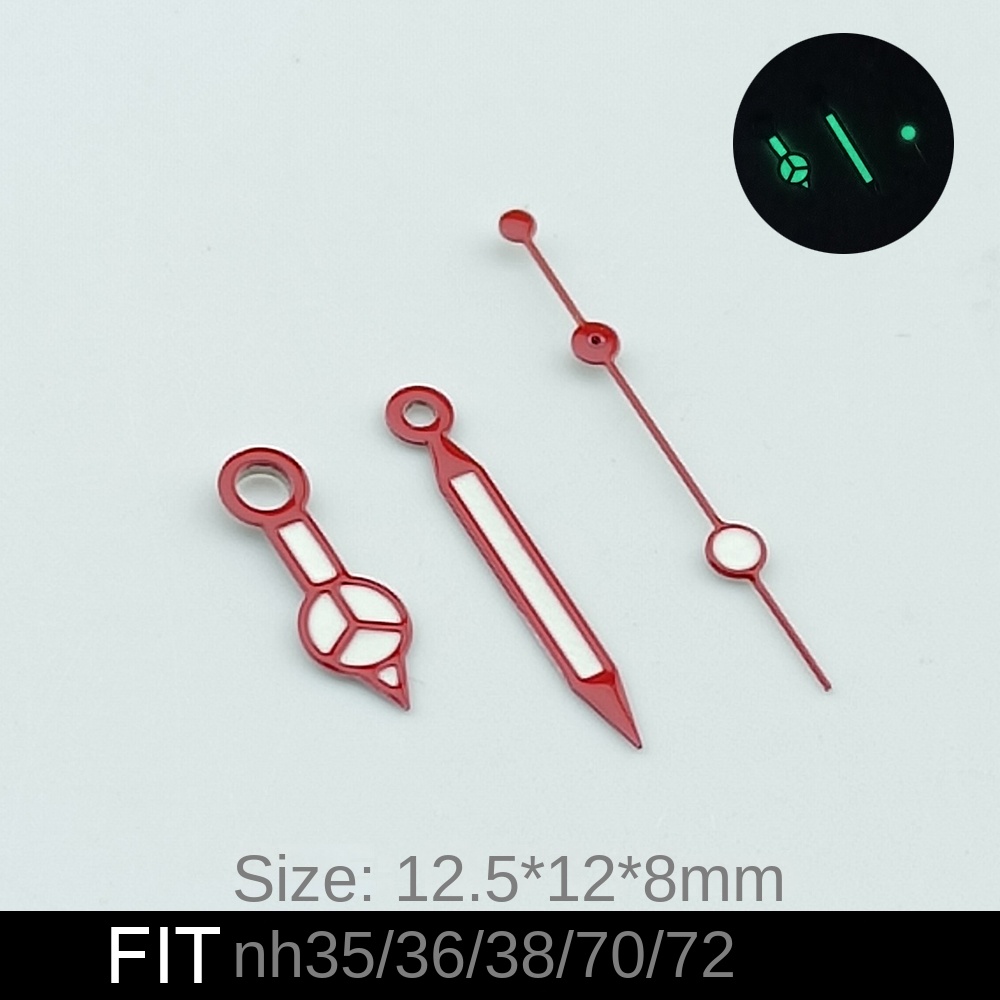 【ZIME】NH35 NH36 Green Luminous Watch Hands for Automatic Movement watch accessories Watch Parts For Wristwatches. 