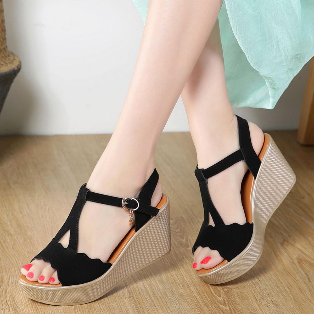 Sandal wedges terbaru on sale 219