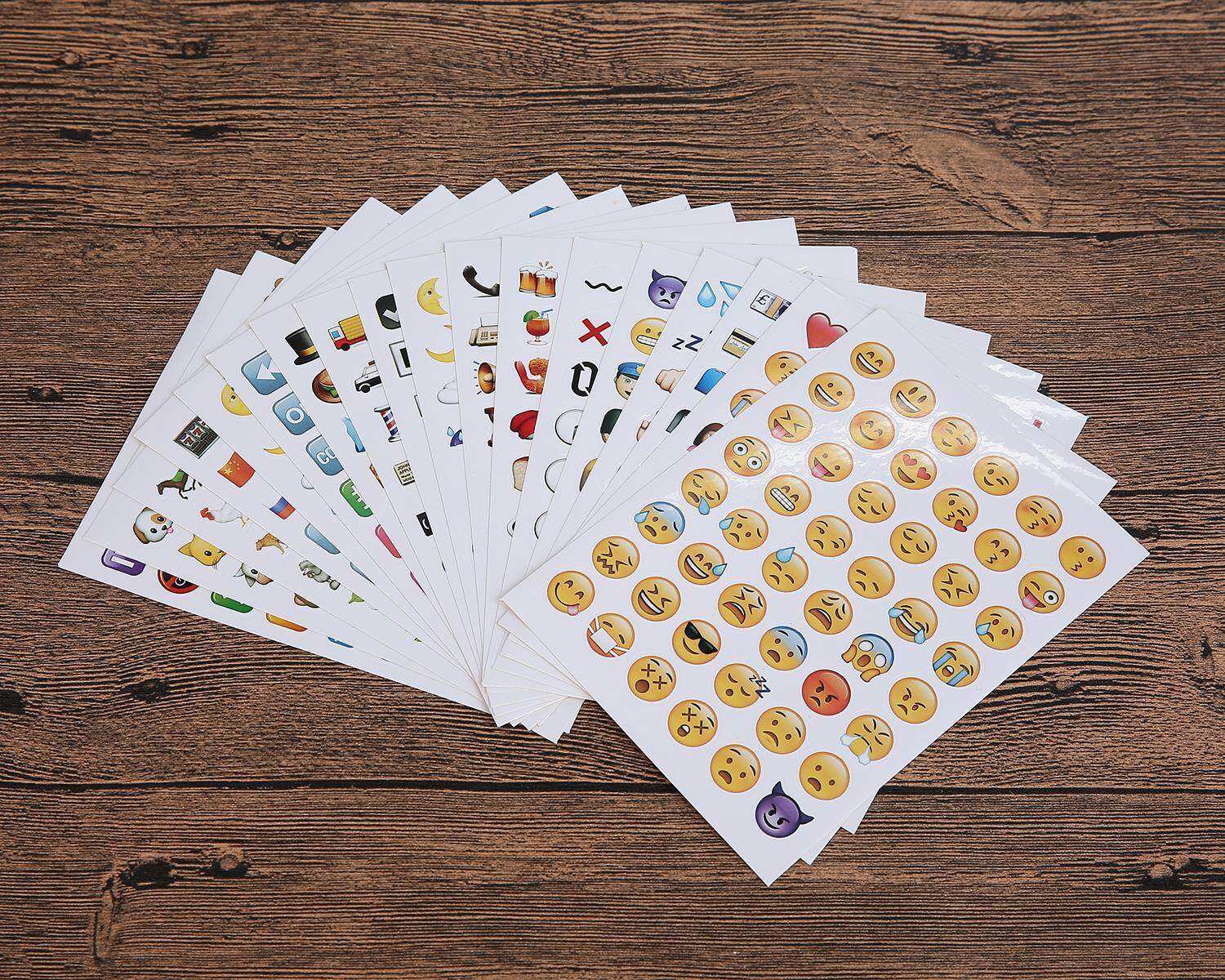 Emoji Stickers 19 Sheets 912 With Happy Faces Kid Stickers For Phone Facebook Twitter. 