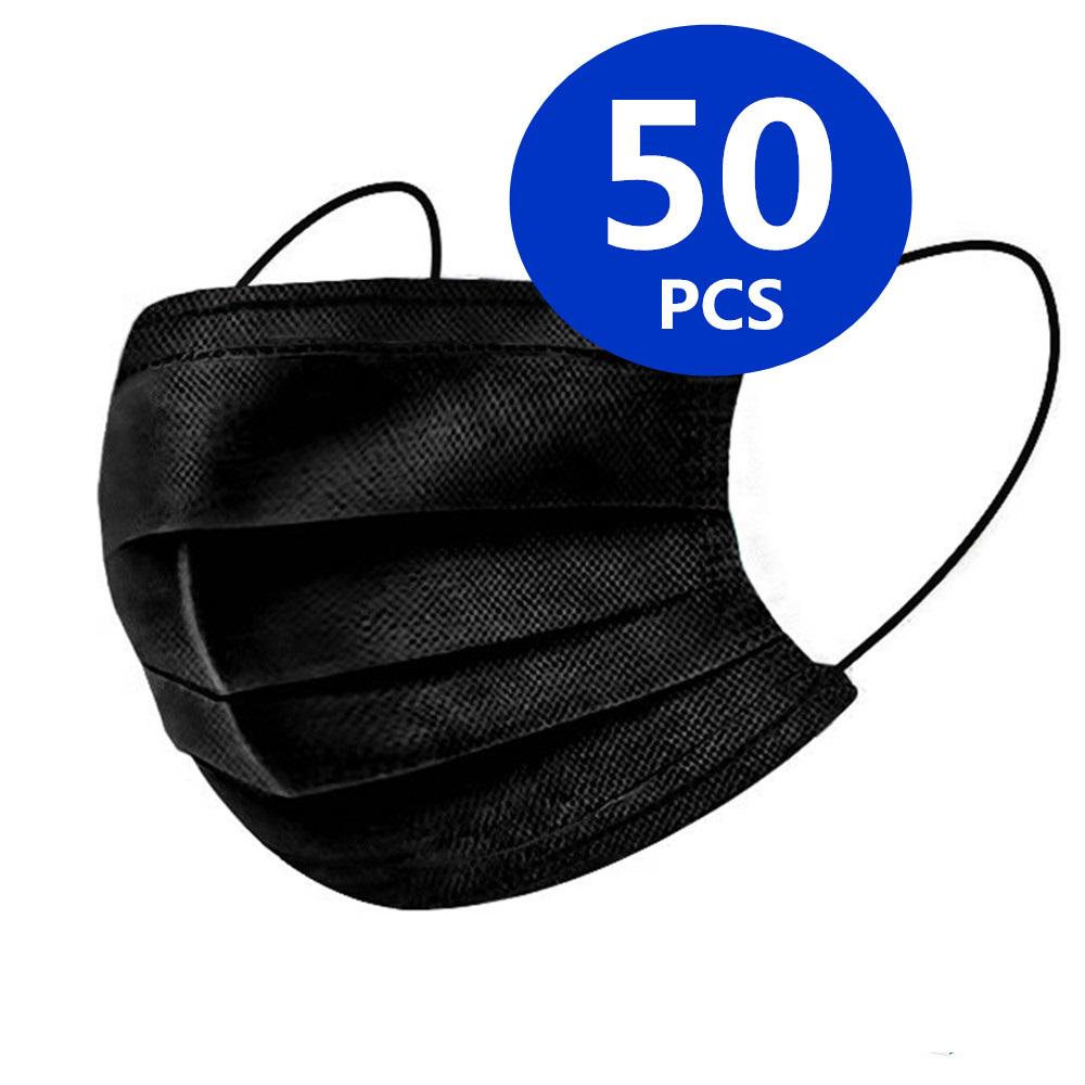 black 3 layer mask