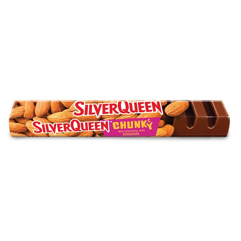 Silver Queen Chocolate Chunky Bar Almond 95G Bar Slabs Signature Milk Chocolate