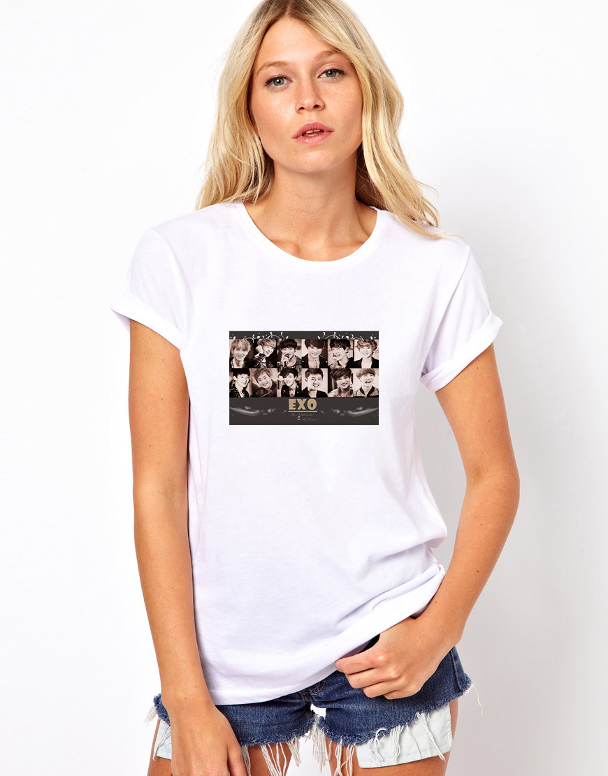 EXO Printed T- shirt for Woman (Wet look). 