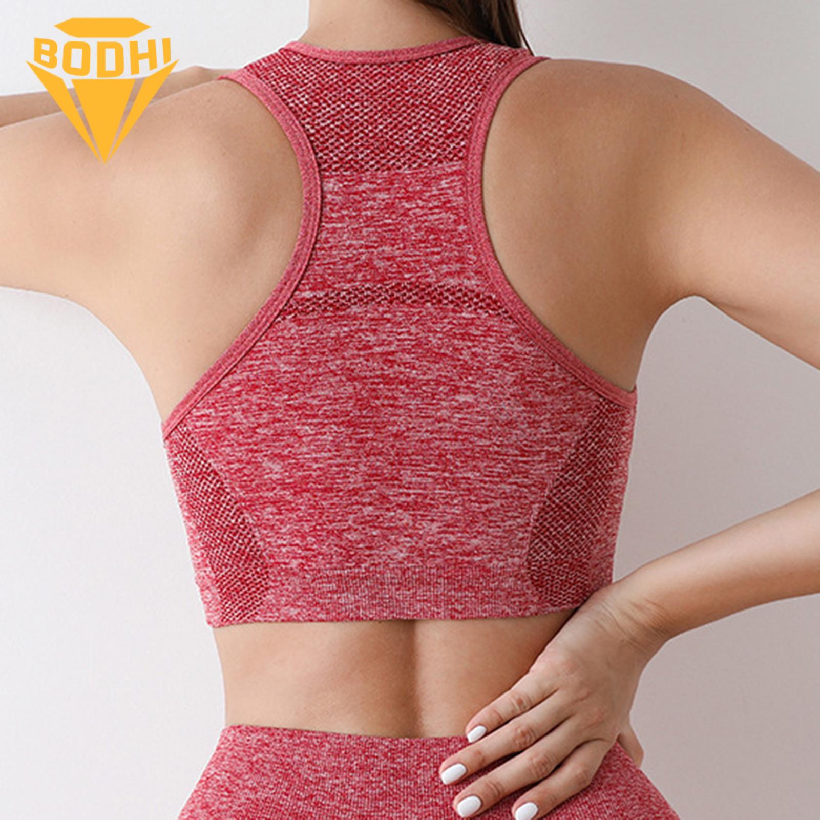 Breathable Sports Bra Comfortable Supportive Wireless Sports Bra for Yoga Jogging Women's Favorite. 