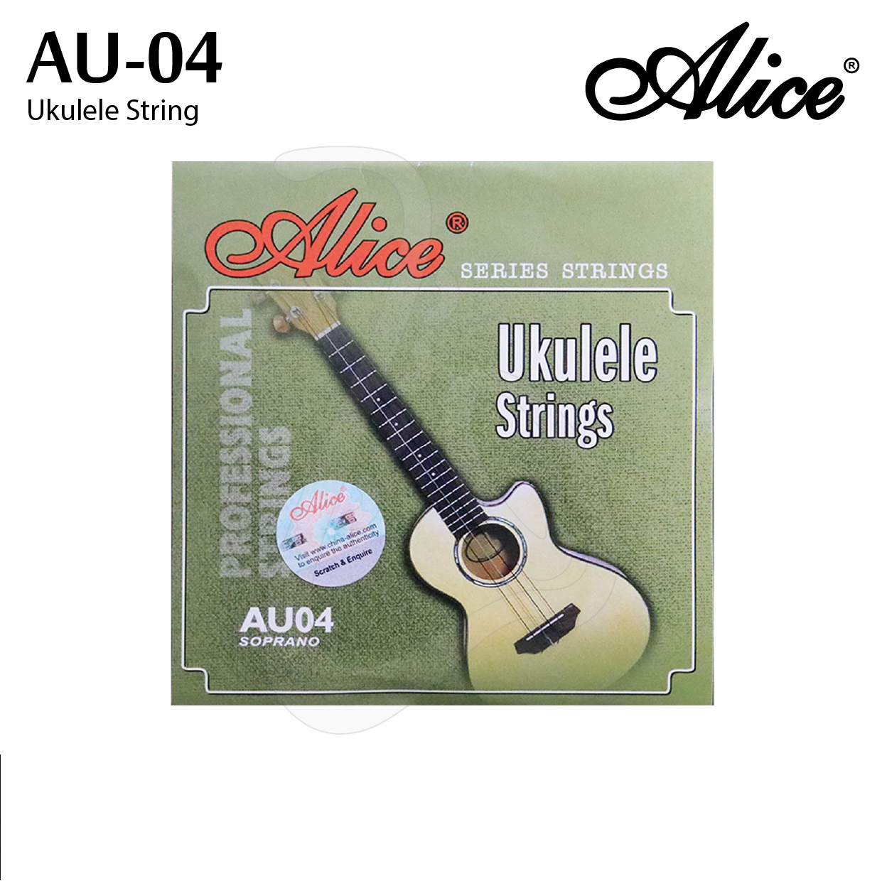 Alice AU04 Ukulele String Set (022-022). 