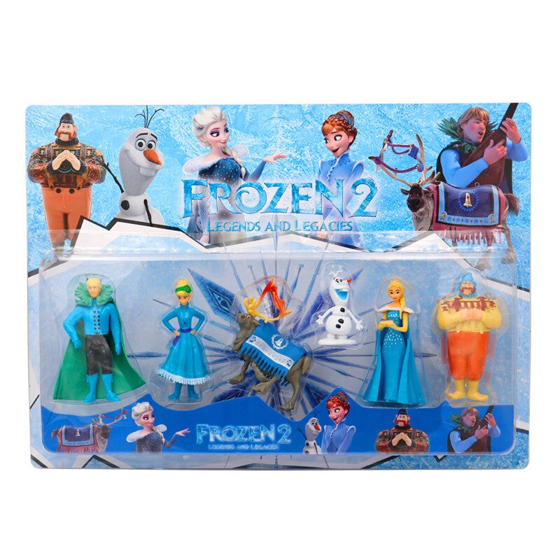 Disney Frozen 2 Legends & Legacies Exclusive Figures Set - 6 Figures for Cake Toppers, Decoration and for Playing. 