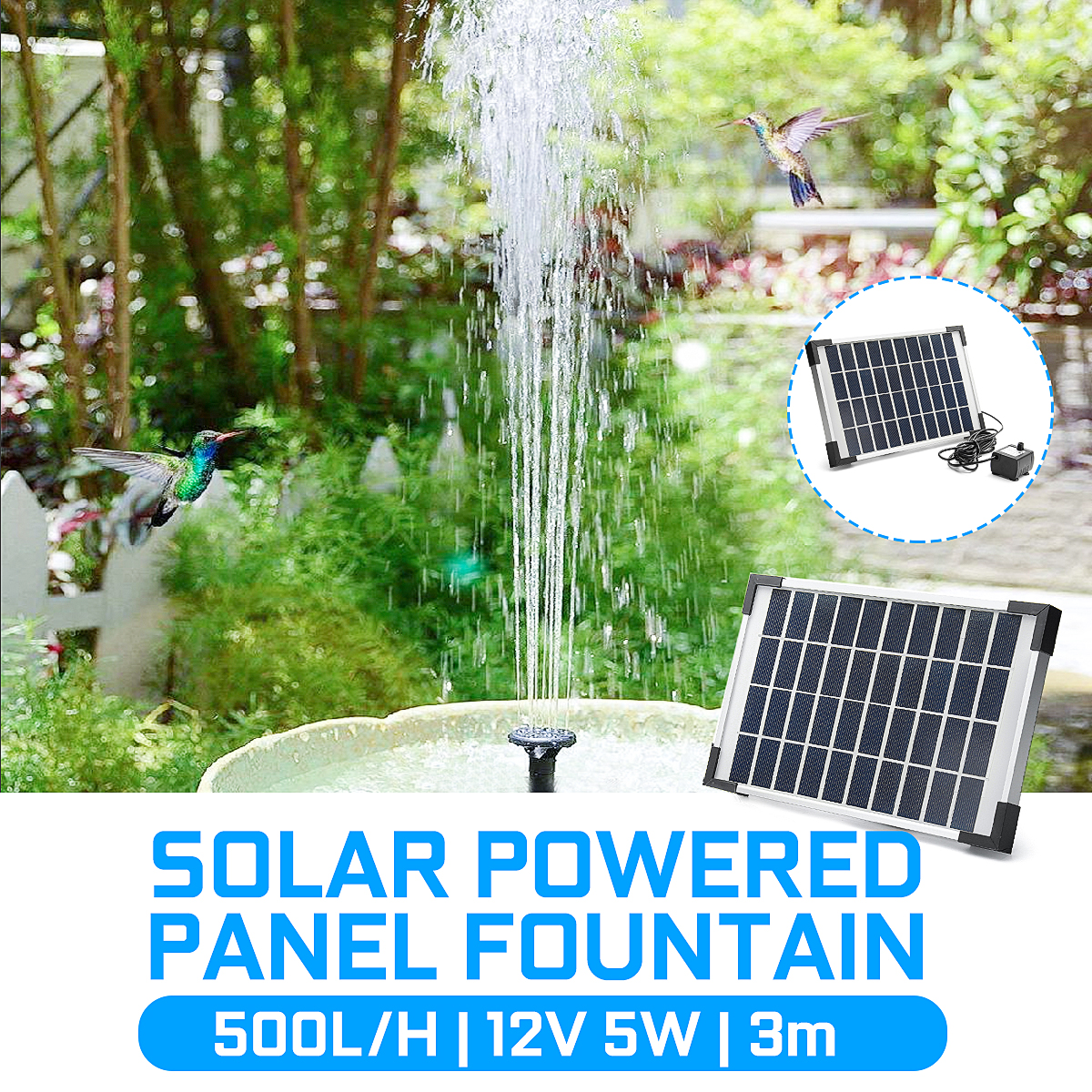 5w Solar Powered Panel Water Pump Fountain Garden Pool Pond Submersible Buy Sell Online Best Prices In Srilanka Daraz Lk