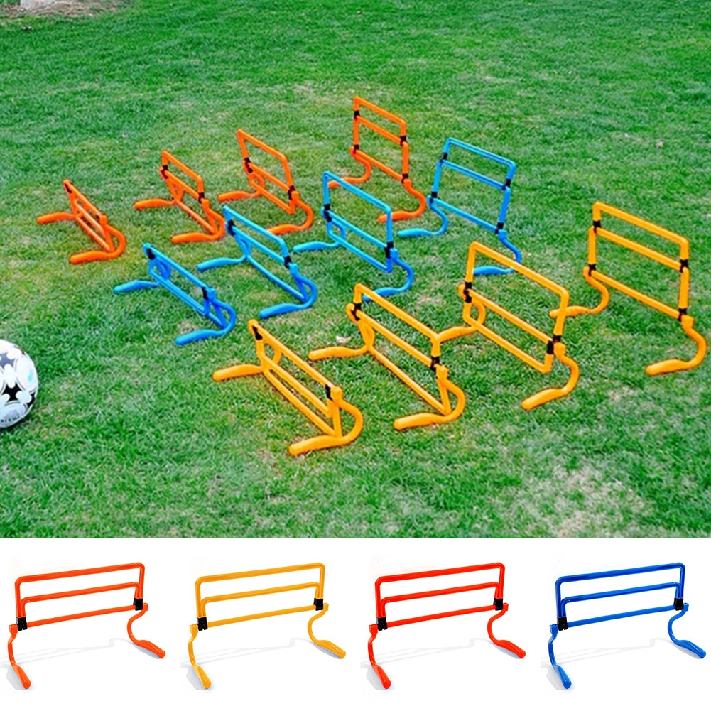 Mansa Fitness Multicolor Agility Hurdles 4 Height Adjustable Speed Training Hurdles Fitness & Speed Training Equipment. 