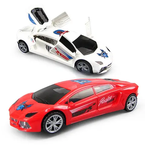 3 D Super Car Toy – Car Toy for Kids with 360 Degree Rotation & Door Opening | Sound & Light Toys for Kids Boys & Girls