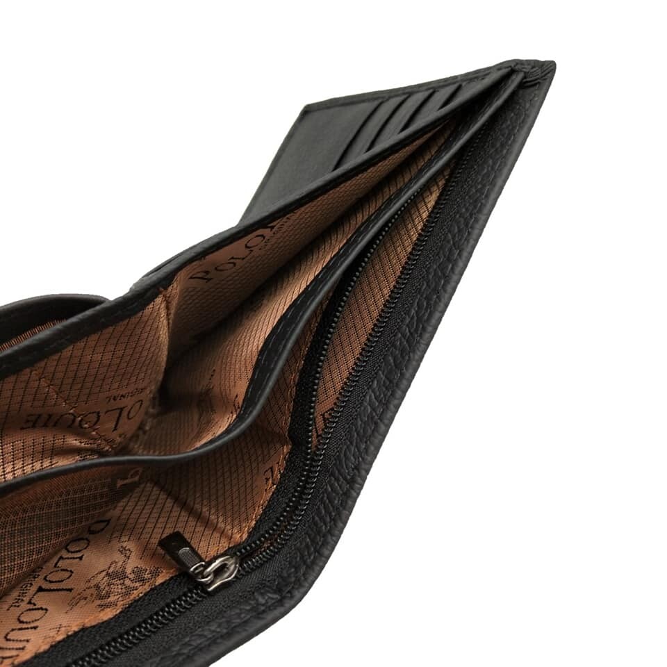 NEW Luxury Original Polo Louie Men's Top Quality Genuine Cow Leather Wallet For Men Dompet Kulit Lembu. 