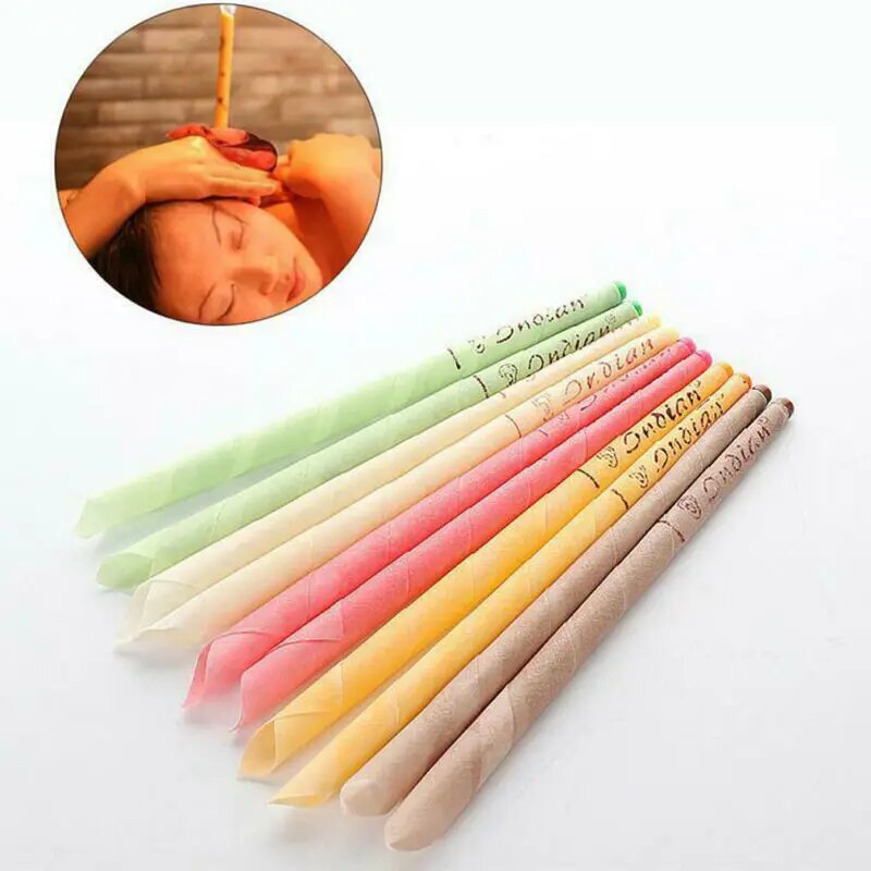 10Pack Ear Wax Removal Candle ing Candles Healthy Care Hollow Coning Treatment Indiana Therapy Fragrance Wax Candle. 