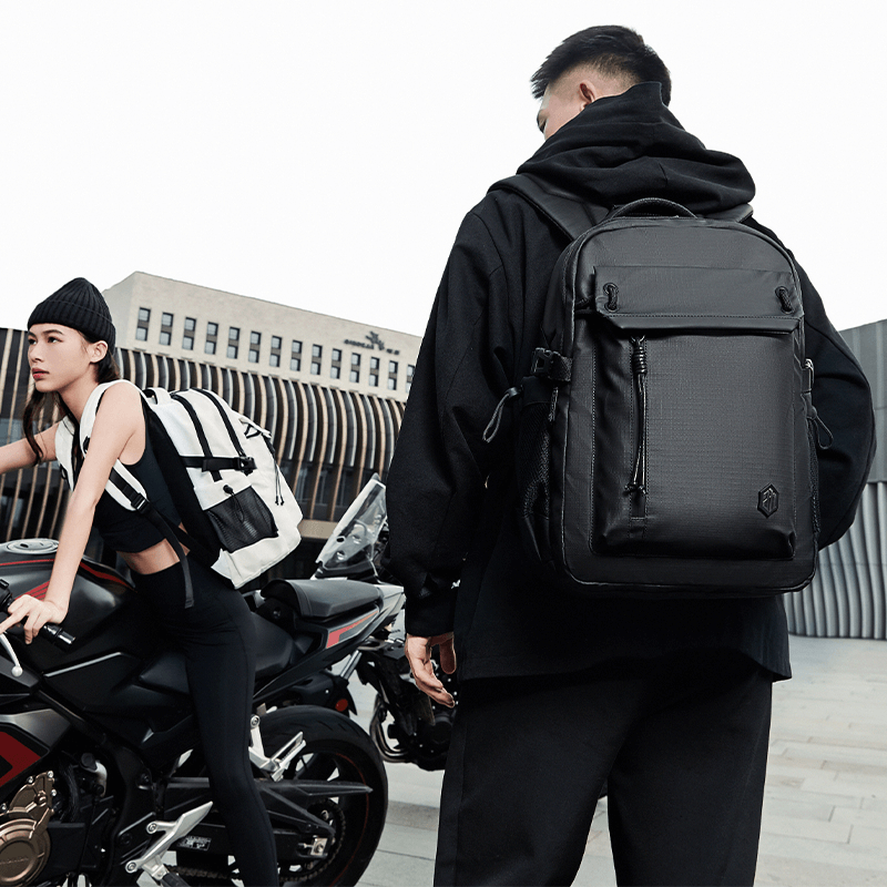 Arctic Hunter B00531 Black Unisex Multifunctional Water resistant Casual 15.6 inch Laptop Office Travel School Backpack Bag Light weight Bags for men and women backpacks. 