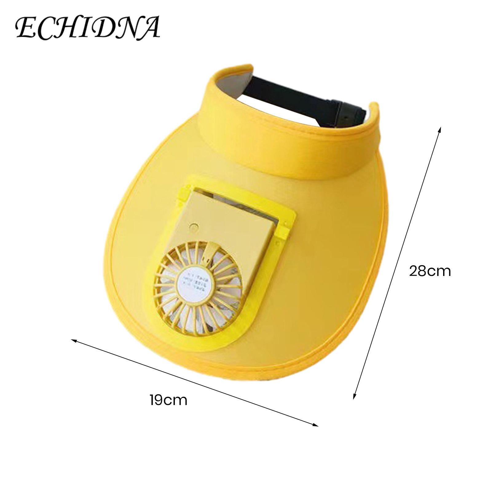 ECHIDNA Sunshade Hat Ultralight 2-in-1 Sunshade Hat with 3-Speeds Fan. 