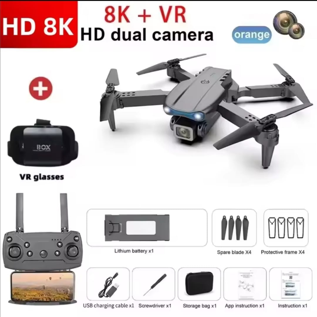 E99 Pro Drone Quadcopter Remote Control Handle Four Axis Aircraft HD 6K Photography UAV Altitude Fixation Helicopter Toys. 