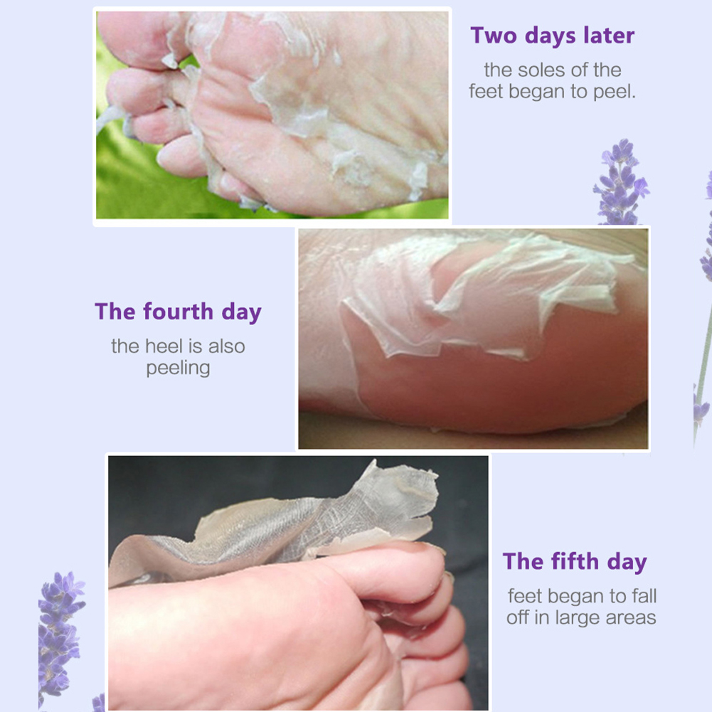 2pcs Remove Calluses Foot Mask Lavender Moisturizing Foot Membrane Feet Care Foot Patches for Home Foot Peel Mask. 