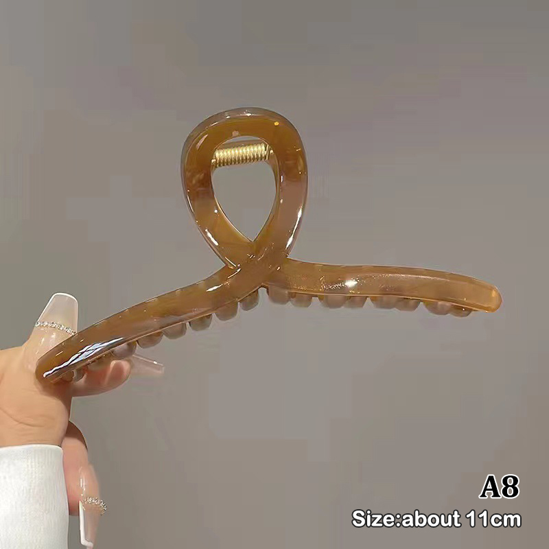 Oversize Fashion Hair Claws Hair Clips for Girls Women Transparent Hair