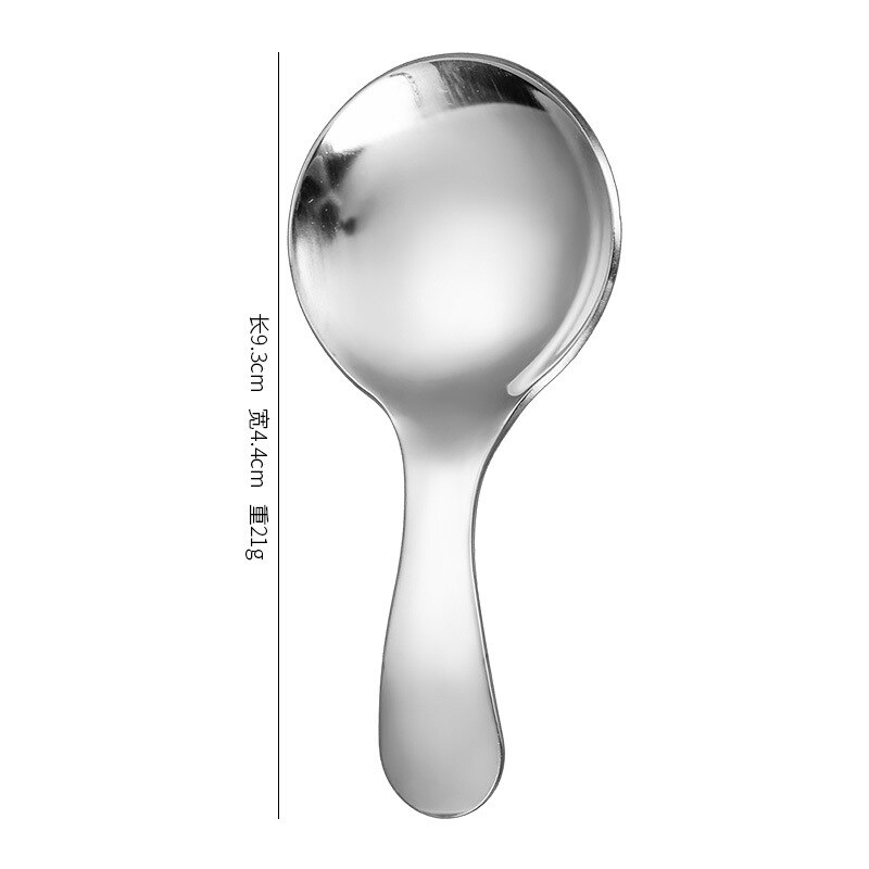 1pcs Cute 304 Stainless Steel Creative Mini Round Teaspoons Baby Ice Cream Dessert Spoon Kitchen Accessories Coffee Tiny Spoon. 