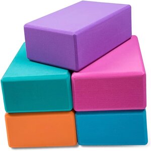 Yoga Blocks Eva Foam Brick Pilates Blocks Foam Thick Yoga Blocks Fitness Foam Block Foam Yoga Blocks Exercise Blocks Yoga Brick Props High Wedge Shape Travel Balance Beam. 