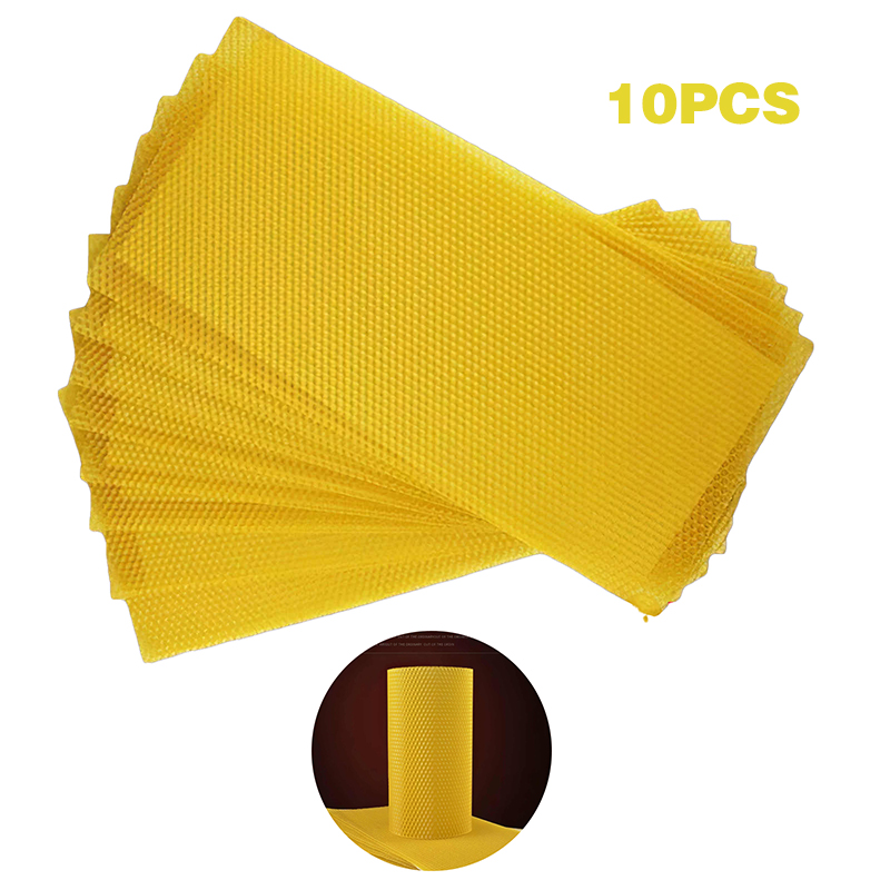 10pcs Beeswax Foundation Press Mold Beekeeping Silicone Flexible Beehive Wax Machine Foundation Sheets Press Tool For Beekeeper. 