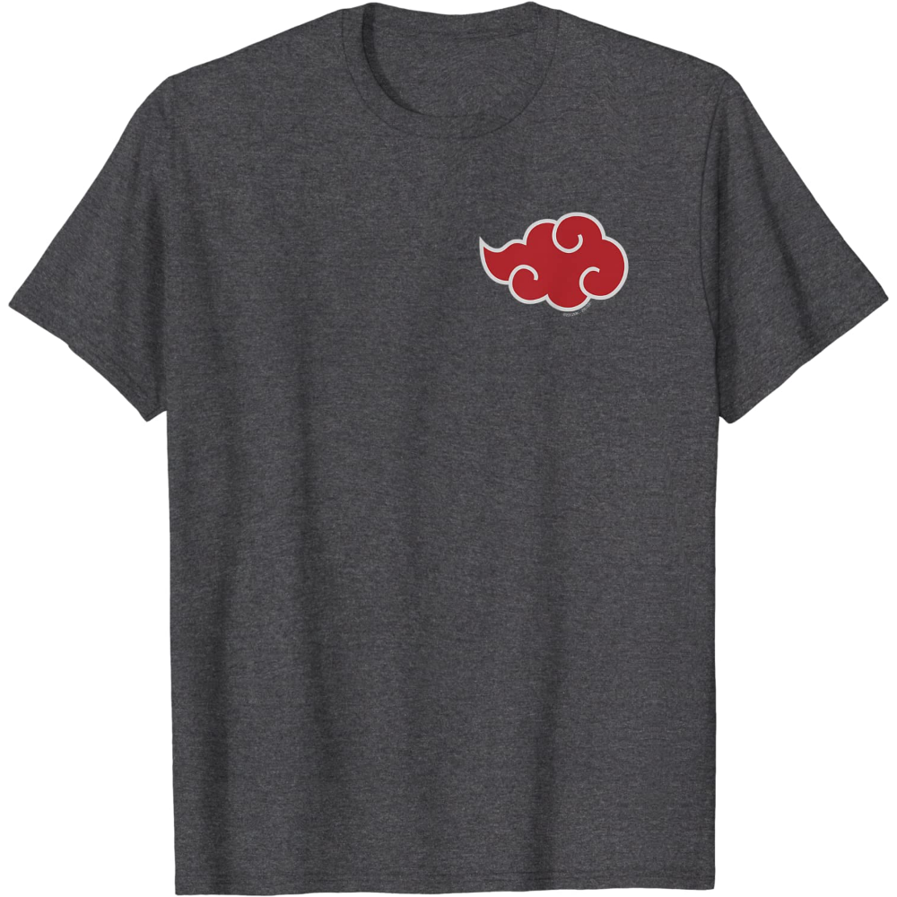 Naruto Shippuden Akatsuki Cloud Short Sleeve T-Shirt. 